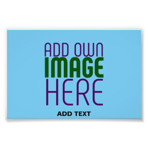 MODERN EDITABLE SWAG SKY BLUE IMAGE TEXT TEMPLATE PHOTO PRINT