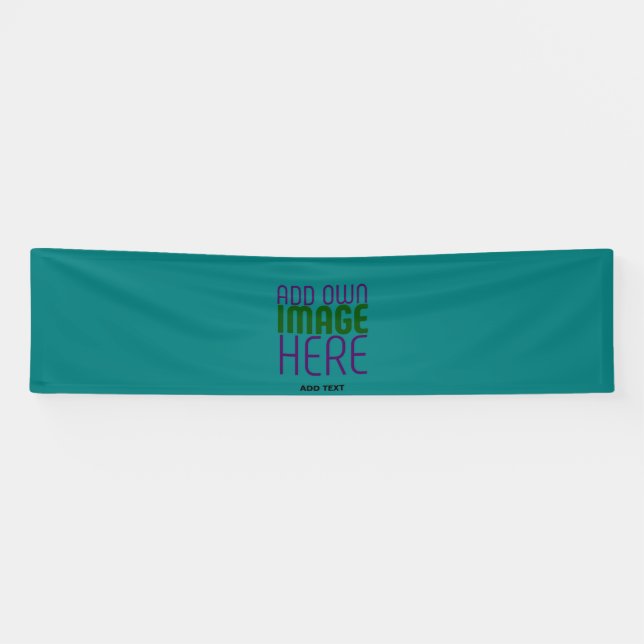 MODERN EDITABLE TEAL GREEN IMAGE TEXT TEMPLATE BANNER (Horizontal)