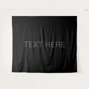 Modern Editable Text   Dark Grey & Black Tapestry