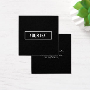 Modern Editable Text in White Logo Style Frame