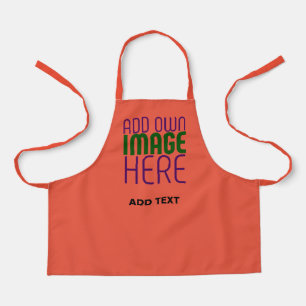 MODERN EDITABLE TOMATO RED IMAGE TEXT TEMPLATE APRON