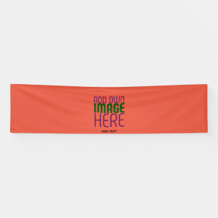 MODERN EDITABLE TOMATO RED IMAGE TEXT TEMPLATE BANNER