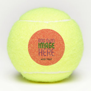 MODERN EDITABLE TOMATO RED IMAGE TEXT TEMPLATE TENNIS BALLS