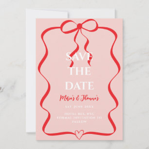 Modern Editorial classy Save the Date Invitation