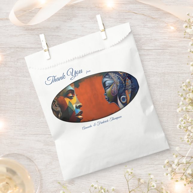 Modern Egyptian, Islamic, Arabic & African design Favour Bag (Clipped)