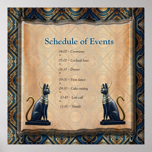 Modern Egyptian, Islamic, Arabic & African design Poster (Front)