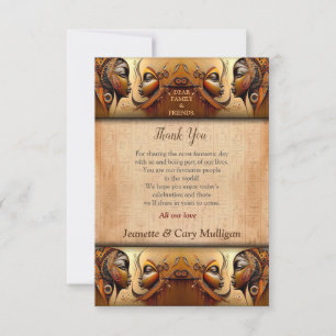 Modern Egyptian, Islamic, Arabic & African design Thank You Card