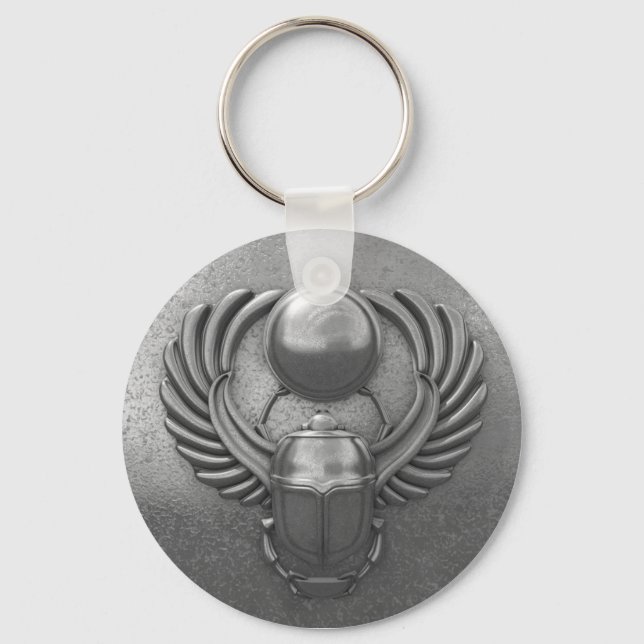 Modern Egyptian Scarab Key Ring (Front)