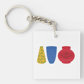 Modern Egyptian Vases Keychain