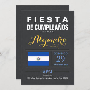Modern: El Salvador Party Invitation