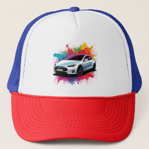 Modern Electric Car Trucker Hat