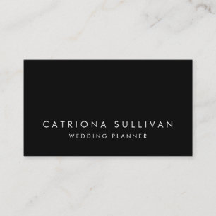 Modern Elegance Black Business Card
