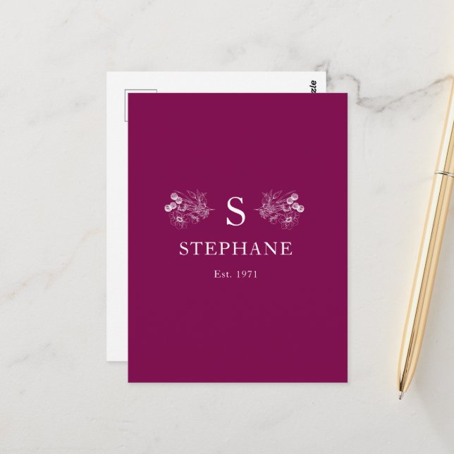 Modern Elegance Cushion Postcard (Front/Back In Situ)