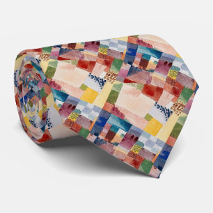 Modern Elegance: Paul Klee Hammamet Art Necktie