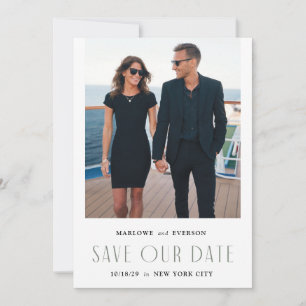 Modern Elegance Photo Save the Date Card