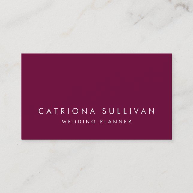 Modern Elegance | Poppy Business Card (Front)