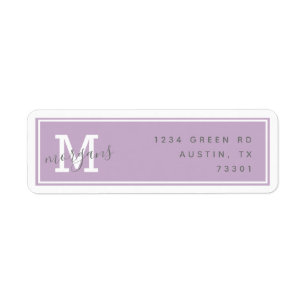 Modern Elegance Return Address Label