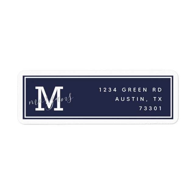 Modern Elegance | Return Address Label (Front)