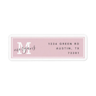 Modern Elegance   Return Address Label