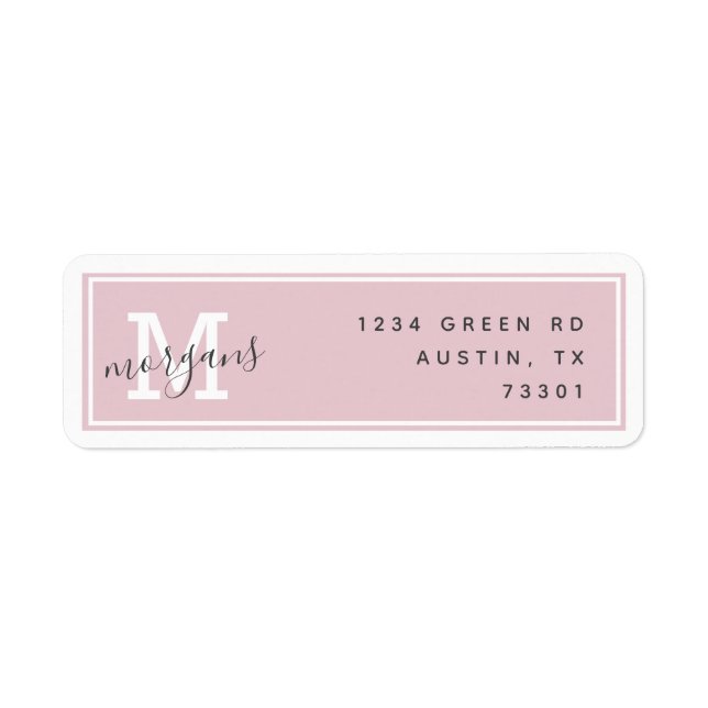 Modern Elegance | Return Address Label (Front)