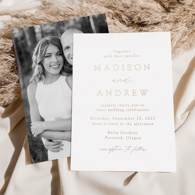 Modern Elegance Rose Gold Photo Wedding (Creator Uploaded)