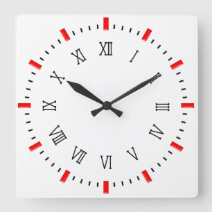 Modern Elegant 10.75" Square Acrylic Wall Clock