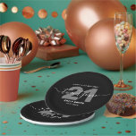 Modern Elegant 21st Birthday Paper Plate<br><div class="desc">Modern elegant 21st Birthday Paper Plates. Minimalist 21st birthday design featuring elegant calligraphy hand lettered script font.</div>