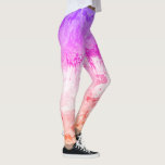 Modern Elegant Abstract Art Pink Purple Red Yellow Leggings<br><div class="desc">Modern Elegant Abstract Art Pink Purple Red Yellow White Template Leggings.</div>