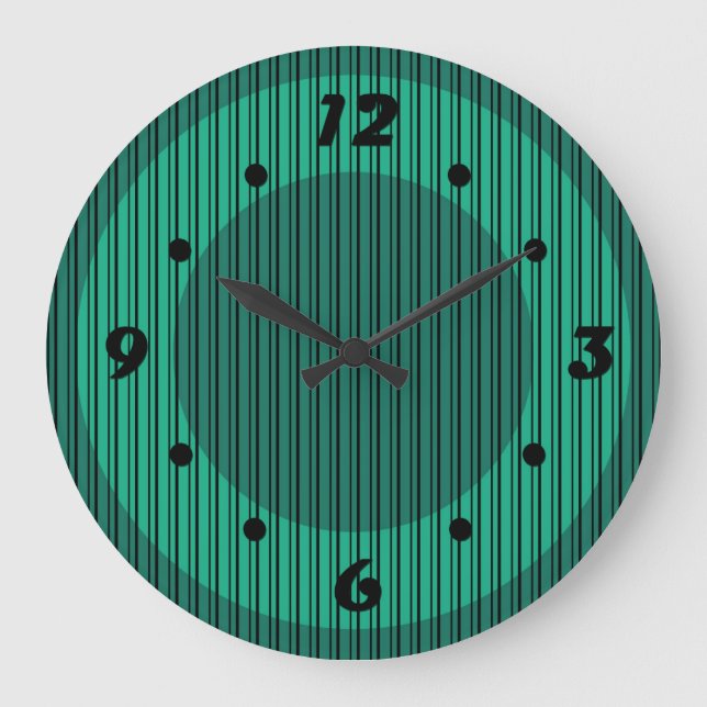 Modern, elegant, abstract, decorative, clock (Front)