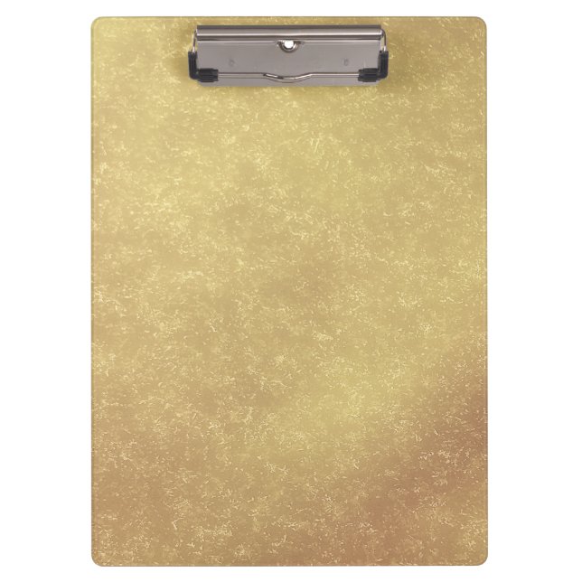 Modern Elegant Abstract Gold Clipboard (Front)