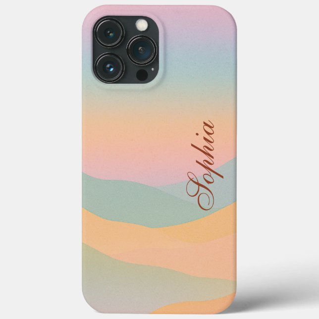 Modern elegant  abstract landscape mountains  Case-Mate iPhone case (Back)