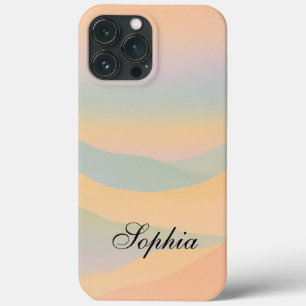 Modern elegant  abstract landscape mountains  iPhone 13 pro max case