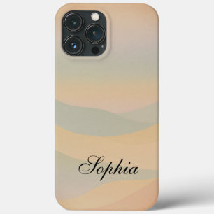Modern elegant abstract landscape mountains iPhone 13 pro max case