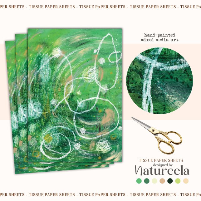 Modern Elegant Abstract Pattern Tissue Paper (Creator Uploaded)