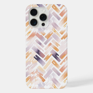Modern Elegant Abstract Watercolor Gold Geometric iPhone 15 Pro Max Case