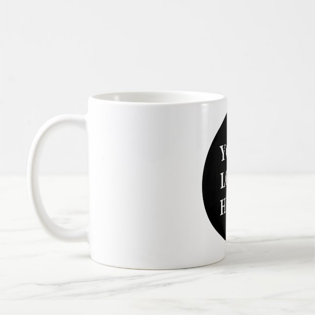 Modern, Elegant, and Customisable  Coffee Mug (Left)