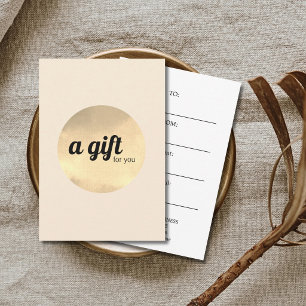 Modern Elegant Antique White Faux Gold Circle