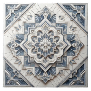 Modern Elegant Art Deco Circle Lines All Greys  Ceramic Tile