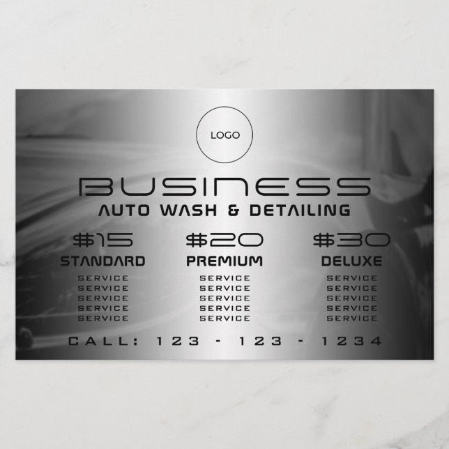 Modern elegant automotive  flyer (Front)