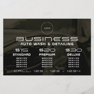 Modern elegant automotive flyer