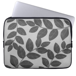 Modern & Elegant Bay Leaves Laptop Sleeve
