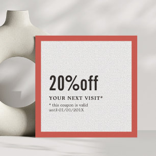 Modern Elegant Beauty Salon Coupon