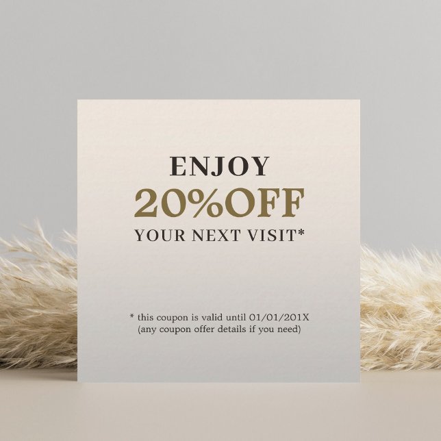 Modern Elegant Beauty Salon Coupon (Creator Uploaded)