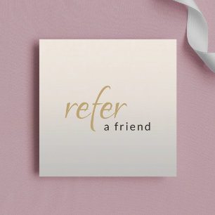 Modern Elegant Beauty Salon Referral Card