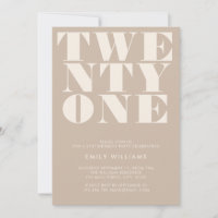 Modern Elegant Beige Bold Typography