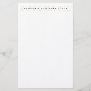 Modern Elegant Beige Personalised Stationery