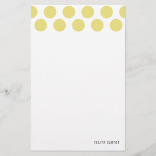 Modern Elegant Beige Sand Dots Personalised Stationery