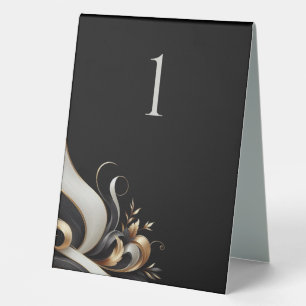 Modern Elegant Black and Gold Wedding