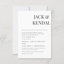 Modern Elegant Black And White Personalised