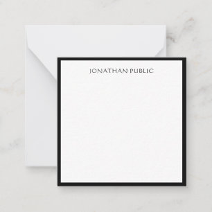 Modern Elegant Black Border Minimalist Simple Card